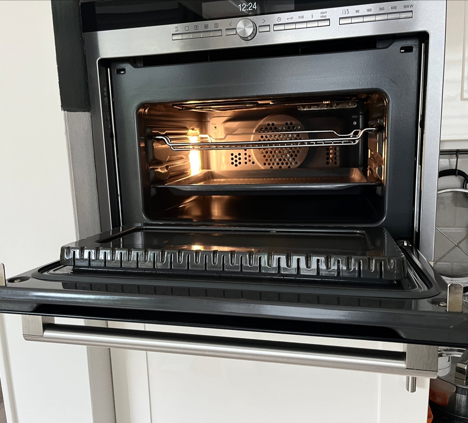 Siemens HT5HB86K Inbouw Combi Magnetron - Zo goed als nieuw, Ophalen, Combimagnetron, Grill, Zo goed als nieuw