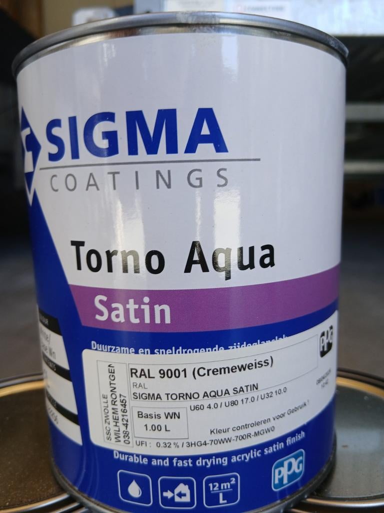 Sigma toernooi aqua satin, Ophalen of Verzenden, Nieuw, Wit