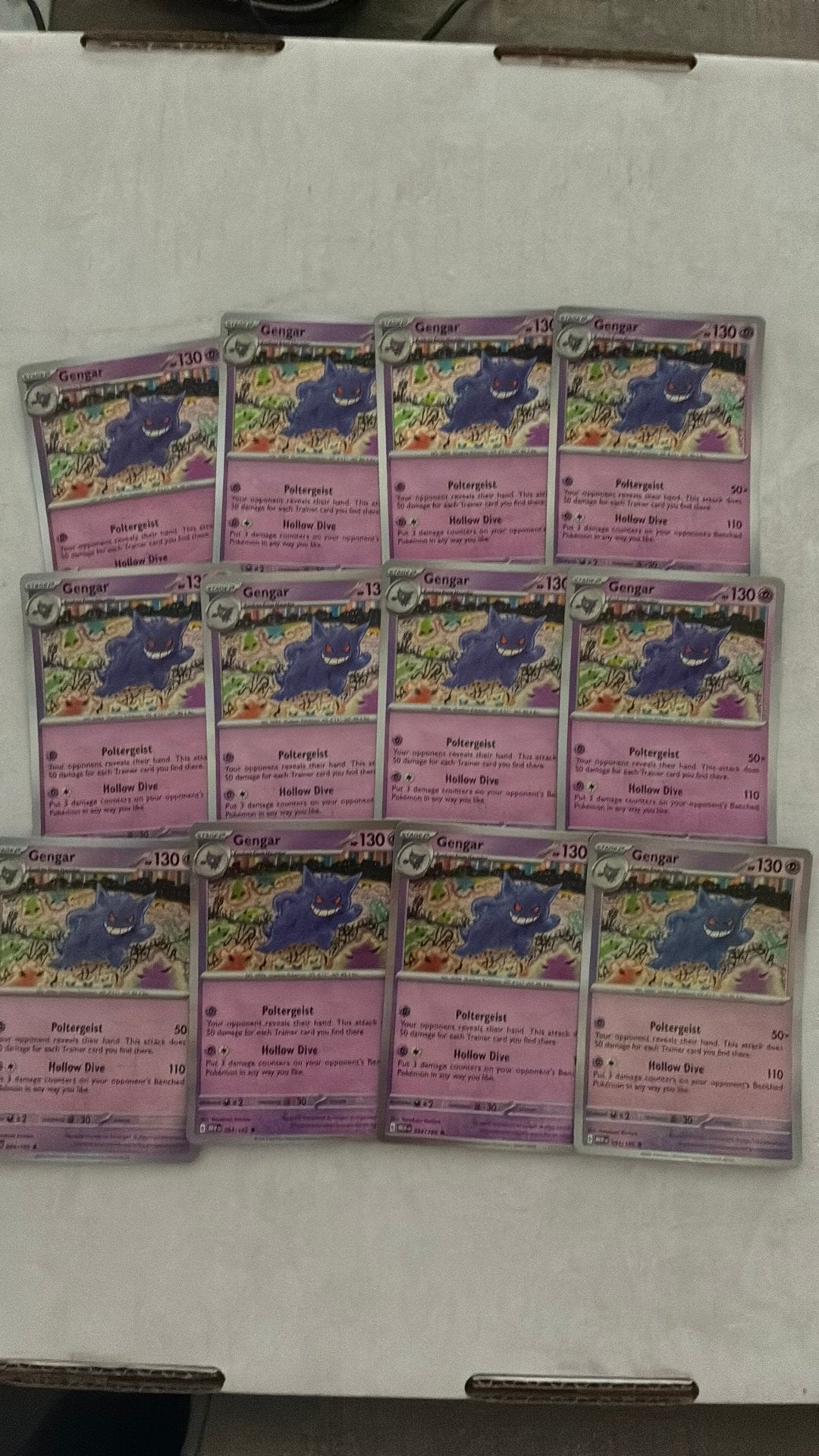 12x Gengar MEW 151 holo - 094, Ophalen, Zo goed als nieuw