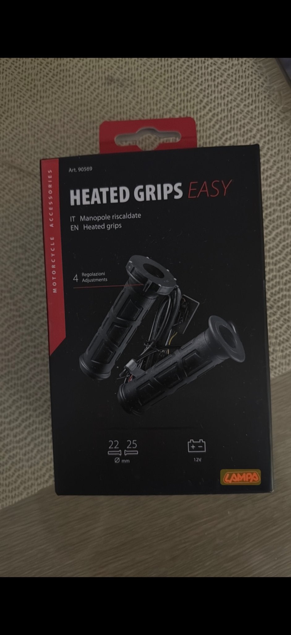 Lampa Verwarmde Handvatten 12V (22/25mm) - Nieuw, Motoren, Ophalen of Verzenden, Nieuw