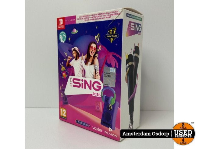 Nintendo Switch Let's Sing 2025 Mic bundle | NIEUW, Nintendo, Nieuw, Support@nintendo.com, 11-1 Hokotate-cho, Kamitoba, Minami-ku
Kyoto 601-8501
Japan