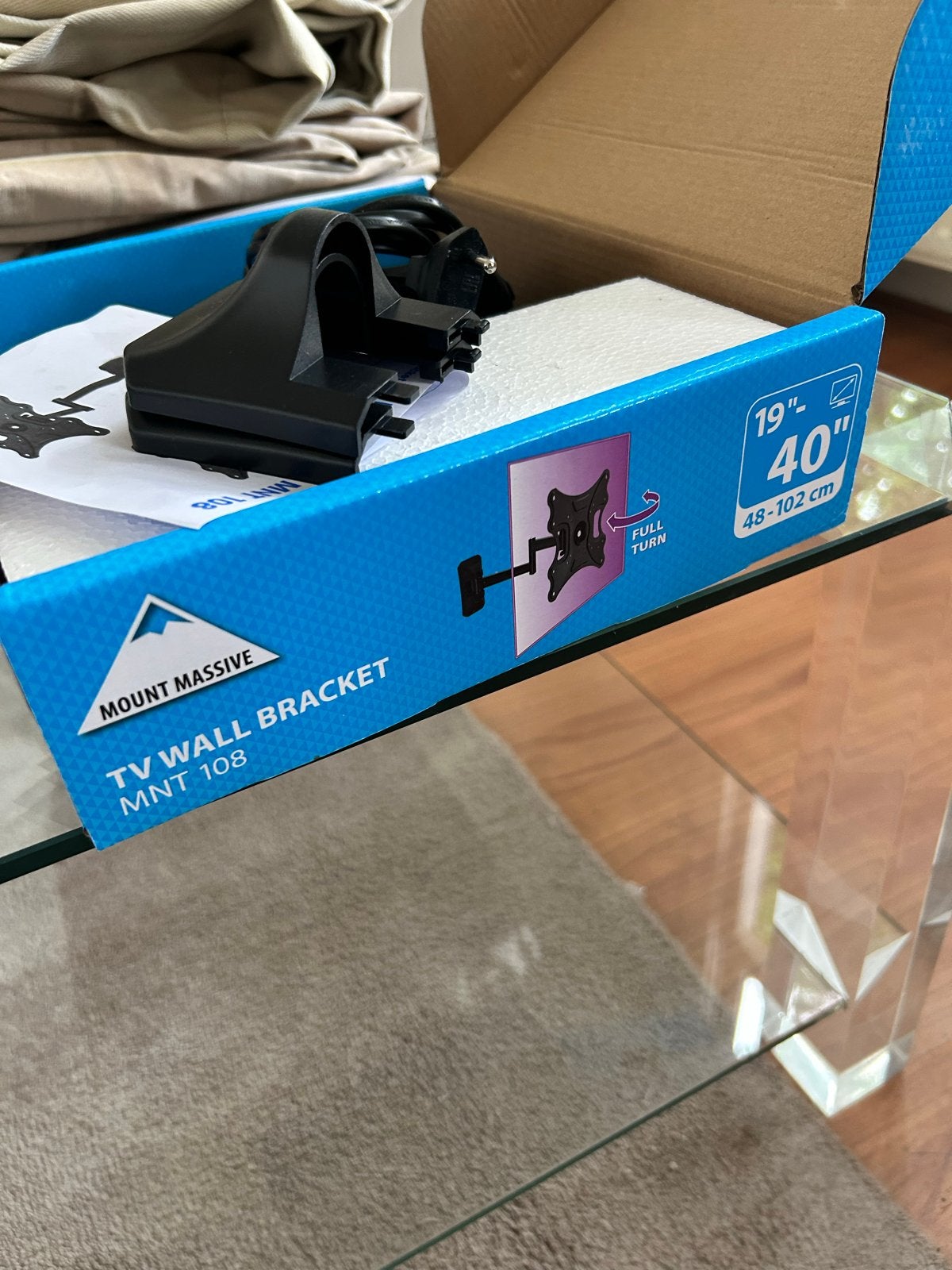 Mount Massive TV Muurbeugel MNT 108 (19"-40"), Audio, Tv en Foto, Televisie-accessoires, Ophalen, Zo goed als nieuw