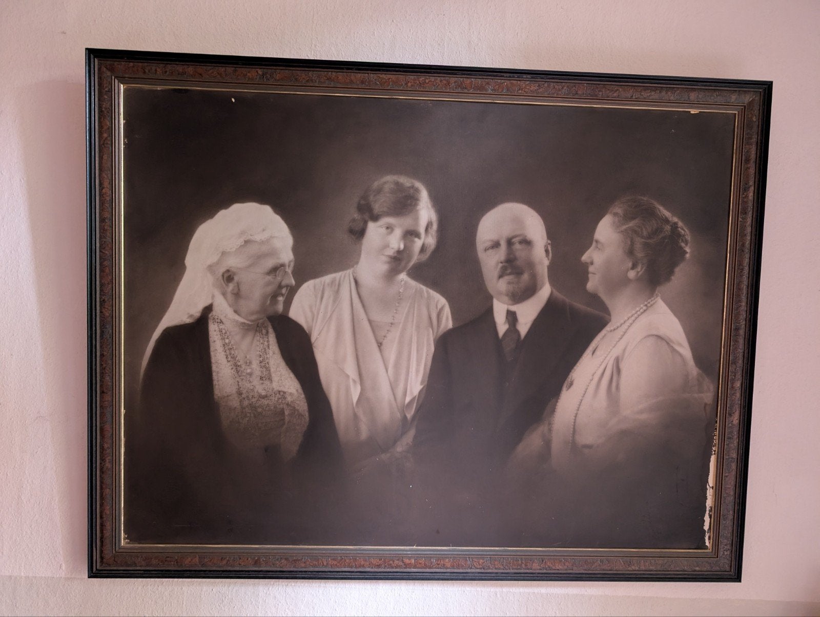 Grote foto KoninklijkHuis: Emma, Juliana, Hendrik, Wilhelmin, Ophalen, Gebruikt, 100 tot 125 cm, Foto of Poster