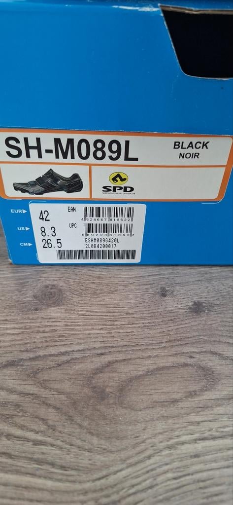 Shimano SH-M089L MTB Fietsschoenen Maat 42 (met SPD Cleats), Gebruikt, Heren, Schoenen, Overige maten