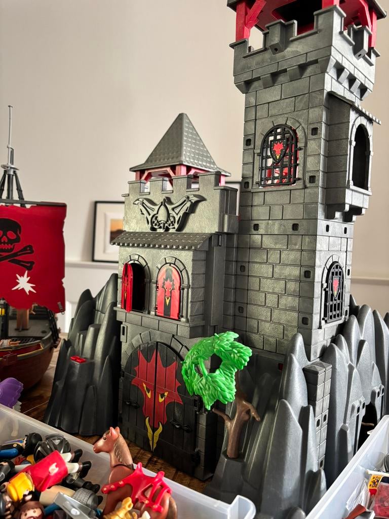 Playmobil kasteel, piraten, indianen, heel veel playmobil, Ophalen, Gebruikt, Los playmobil