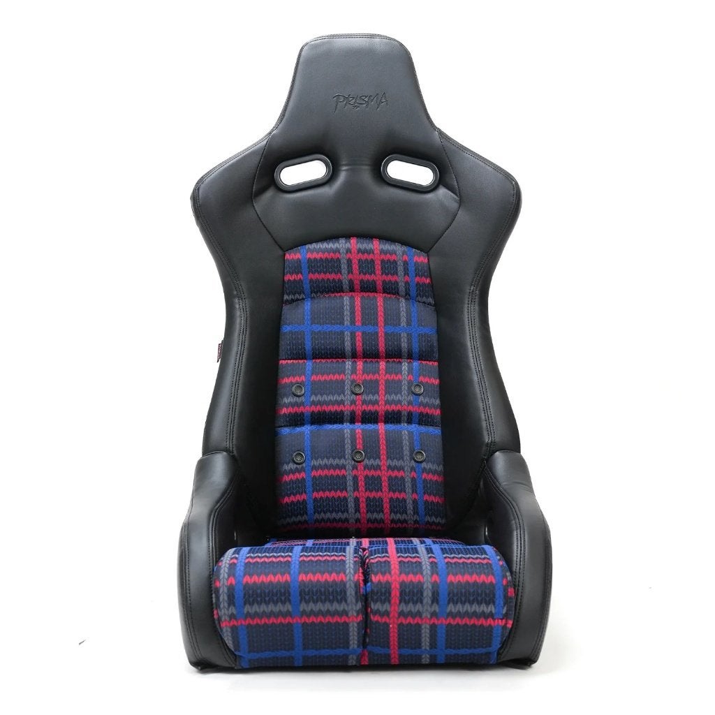 NRG Prisma Omega Verstelbare kuipstoel Sportstoel Tartan, Auto diversen, Ophalen of Verzenden
