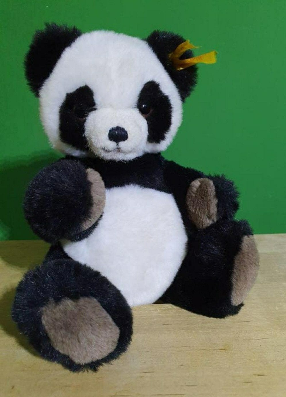 Steiff knopf im ohr panda beer. Beweegbare ledematen. 27 cm, Ophalen of Verzenden, Zo goed als nieuw, Stoffen beer, Steiff
