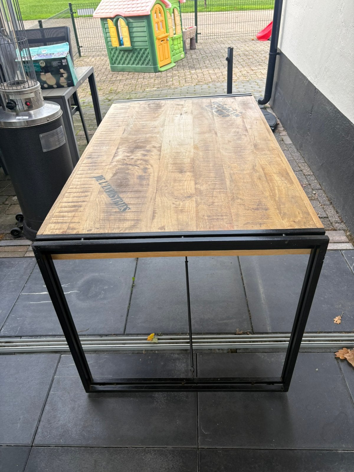Mango houten tafel, Ophalen, Gebruikt, 100 tot 150 cm, 50 tot 100 cm