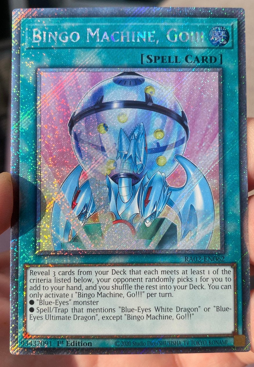 Yu-Gi-Oh! Bingo Machine Go RA02 1st Edition !, Ophalen of Verzenden, Zo goed als nieuw, Losse kaart, Foil