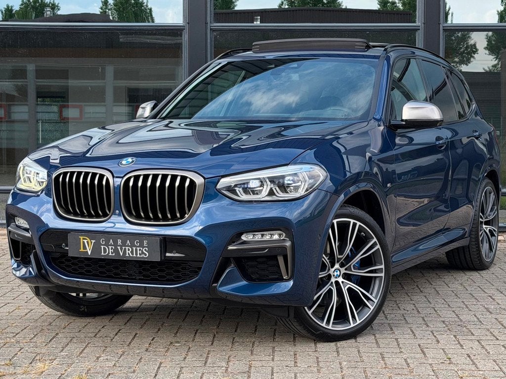 BMW X3 M40i xDrive High Executive Panoramadak HUD Elek Trekh, Auto's, BMW, Automaat, Gebruikt, Zwart, Blauw