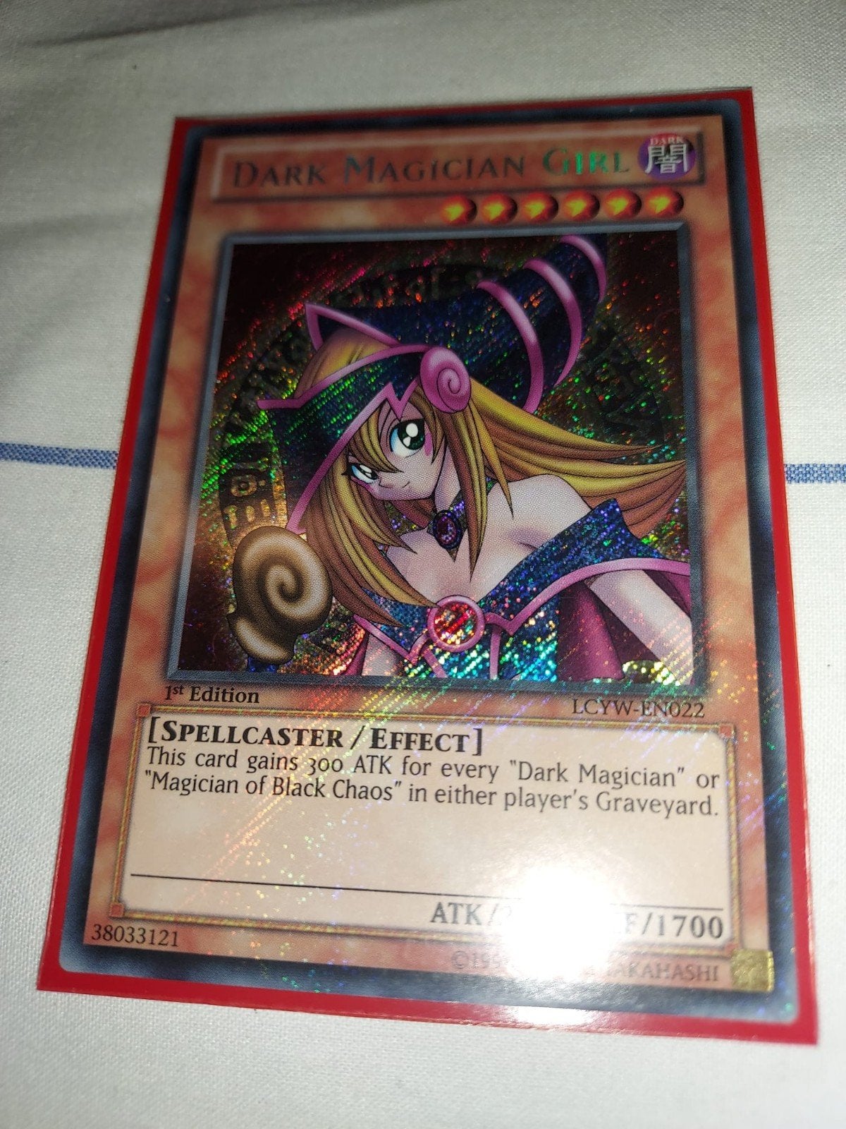 yugioh dark magician girl, Ophalen of Verzenden, Nieuw, Losse kaart, Foil