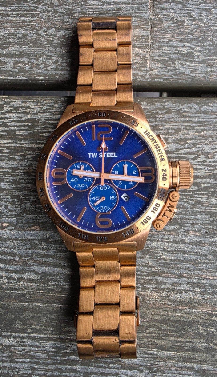 mooi horloge TW Steel, Sieraden, Tassen en Uiterlijk, Horloges | Heren, Overige merken, Staal, Gebruikt, Staal