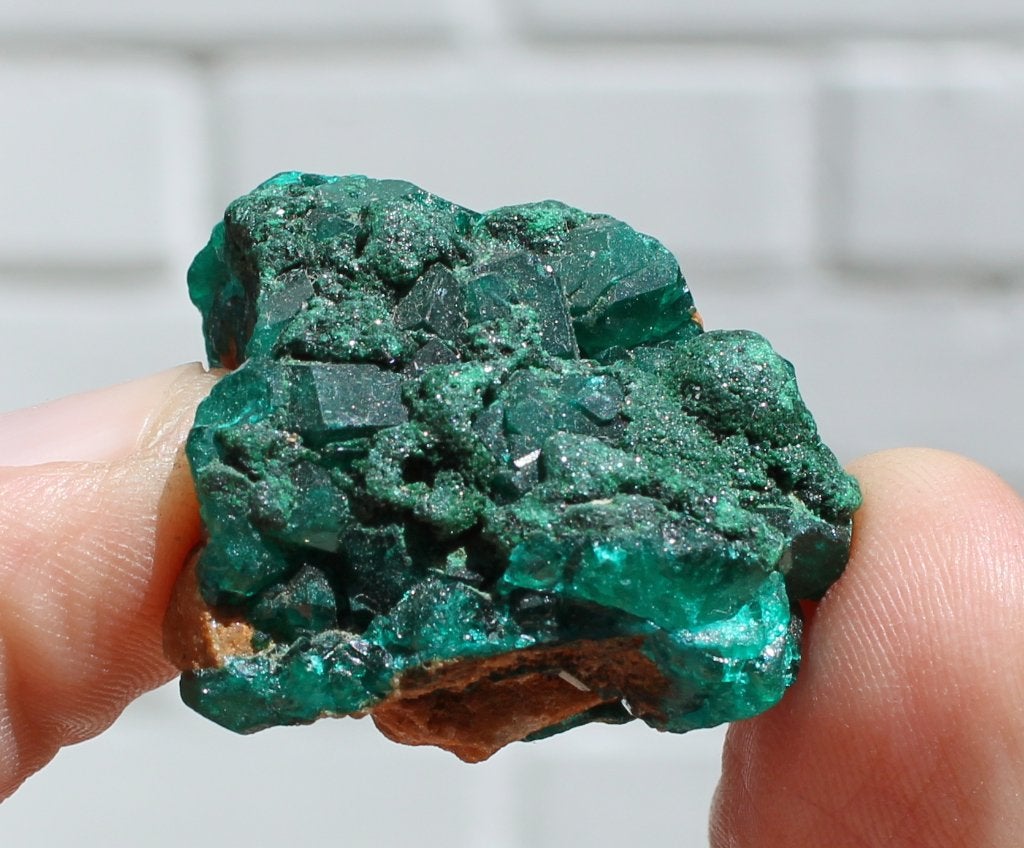 DIOPTAAS uit KAPATA KOLWEZI in CONGO, Ophalen of Verzenden, Mineraal