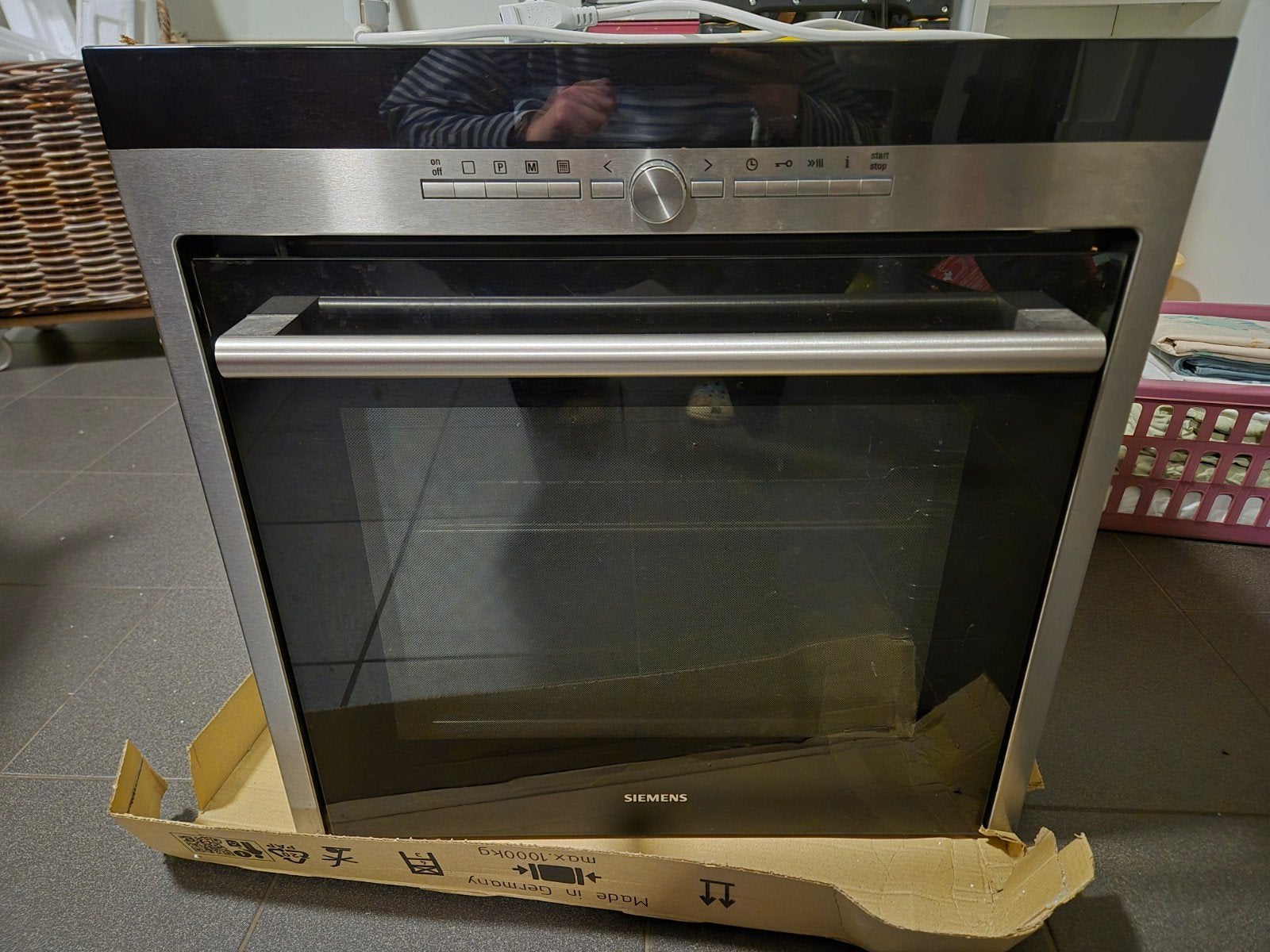 Siemens HB78AB590/03 Inbouw Oven RVS 60x60 cm, Ophalen, Gebruikt, Oven, 60 cm of meer