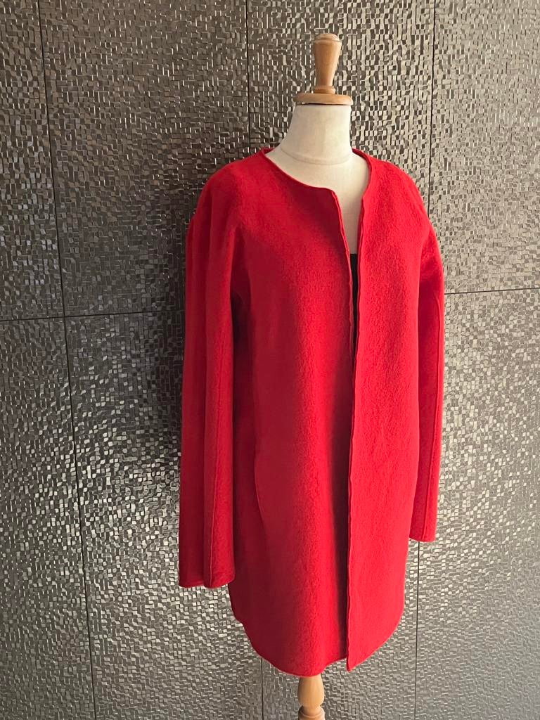Marccain rode vest jas, Kleding | Dames, Jassen | Zomer, Zo goed als nieuw, Maat 38/40 (M), Rood, Ophalen of Verzenden