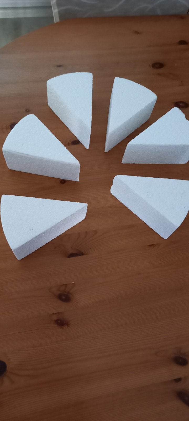 Piepunten van piepschuim - 6 stuks, Hobby en Vrije tijd, Nieuw, Ophalen of Verzenden, Kunststof, Knutselmateriaal