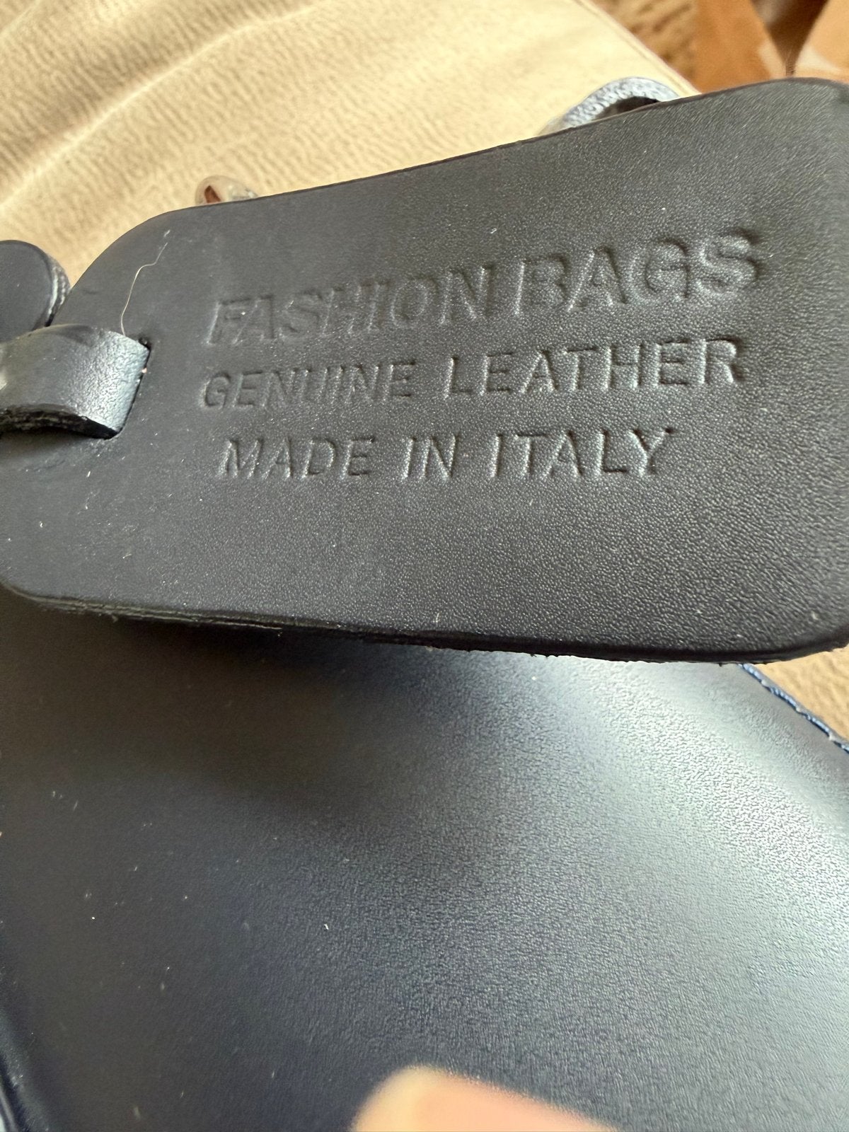 Anna Morellini Leren Handtas - Made in Italy, Sieraden, Tassen en Uiterlijk, Ophalen of Verzenden, Zo goed als nieuw, Zwart, Handtas