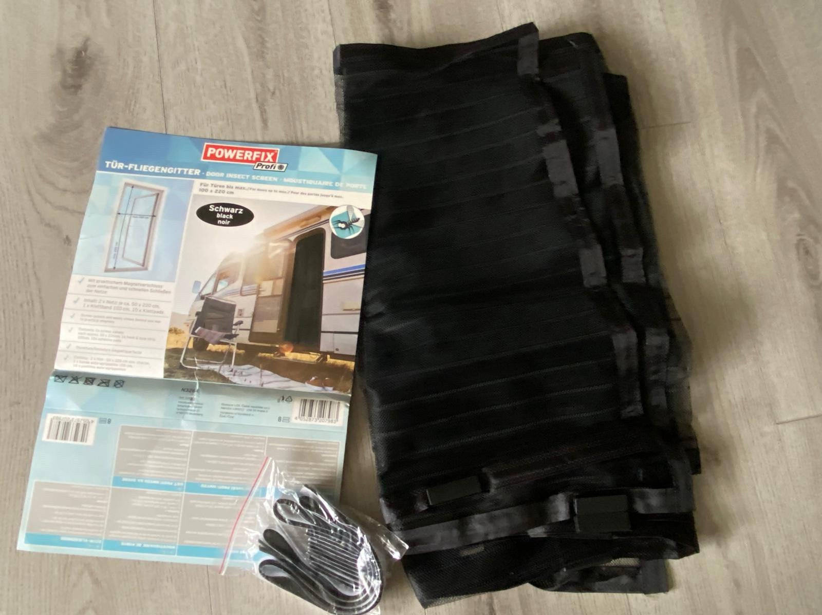 Powerfix Profi magnetische hordeur zwart – 100 x 220 cm, Ophalen of Verzenden, Nieuw