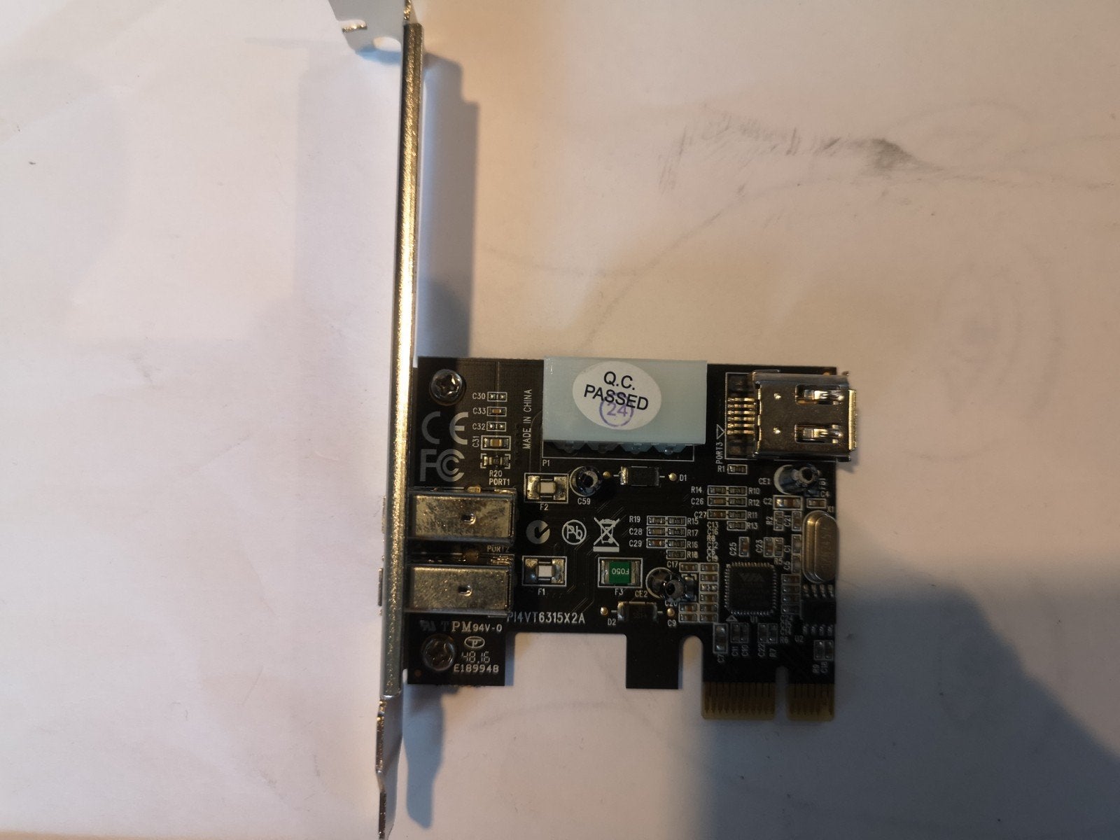 Delock PCI-Express FireWire 800 (1394b) kaart, Ophalen of Verzenden, Zo goed als nieuw, GDDR6, PCI-Express 1