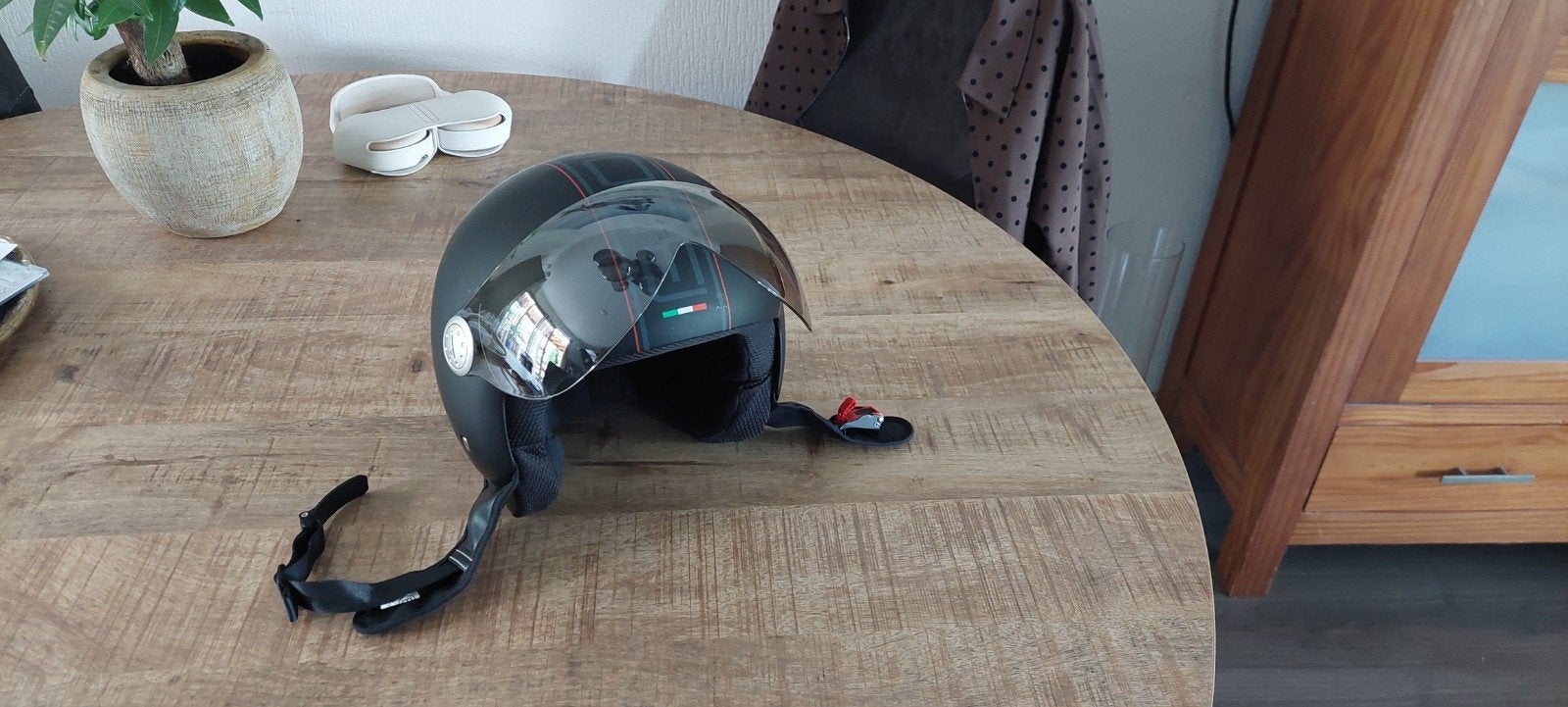 BEON DESIGN Z.G.A.N. scooterhelm, mat zwart, maat XL, Fietsen en Brommers, Ophalen, Zo goed als nieuw, Extra large of groter, BEON DESIGN