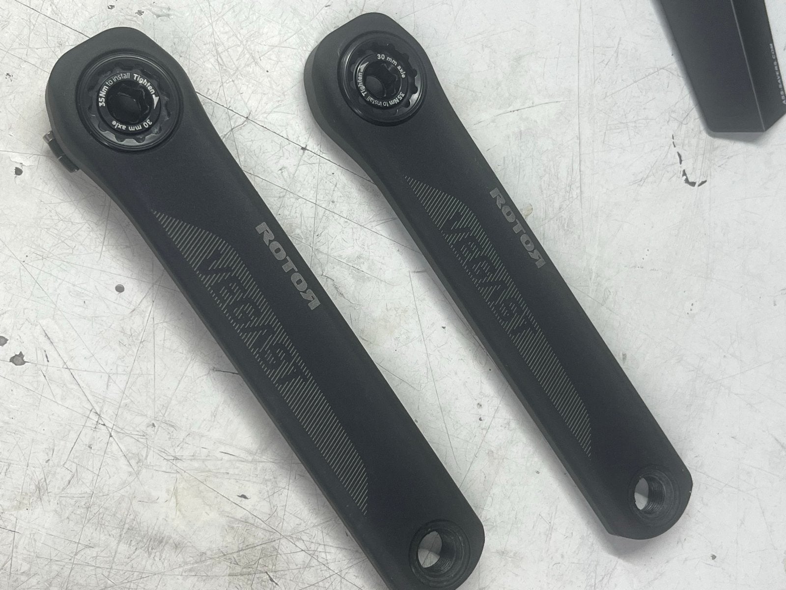 Rotor Vegast crankarmen 172,5 mm, Ophalen of Verzenden, Zo goed als nieuw, Crankstel of Pedalen
