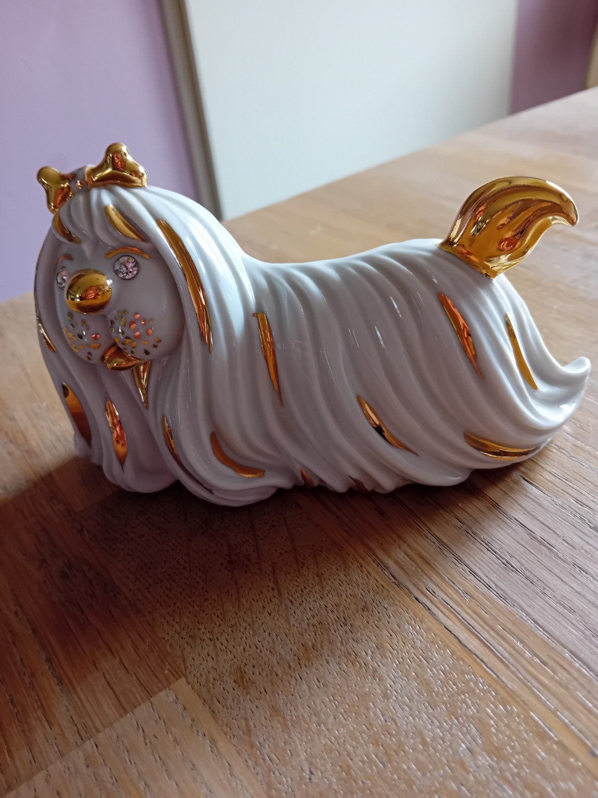 Capodimonte porselein beeldje Shih Tzu, Antiek en Kunst, Ophalen of Verzenden