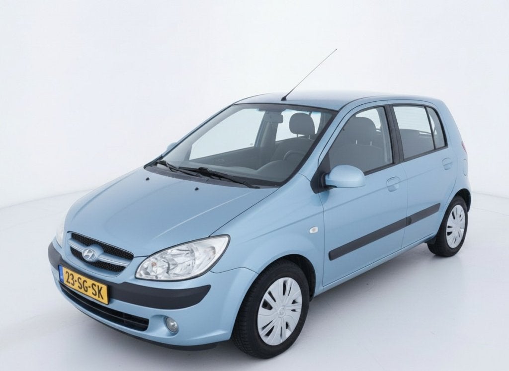 Hyundai Getz 1.4i Active Cool (bj 2006), 450 kg, 4 cilinders, Blauw, Origineel Nederlands