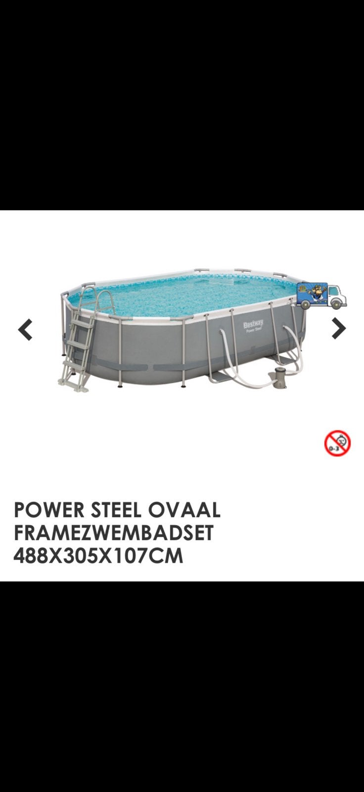 4x U steun voor bestway zwembad, Ophalen, 80 tot 120 cm, Ovaal, 300 cm of meer