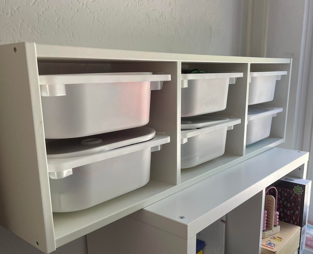 Ikea trofast wandopberger wandkast met lades wit, Ophalen, Zo goed als nieuw, 75 tot 100 cm, Minder dan 50 cm