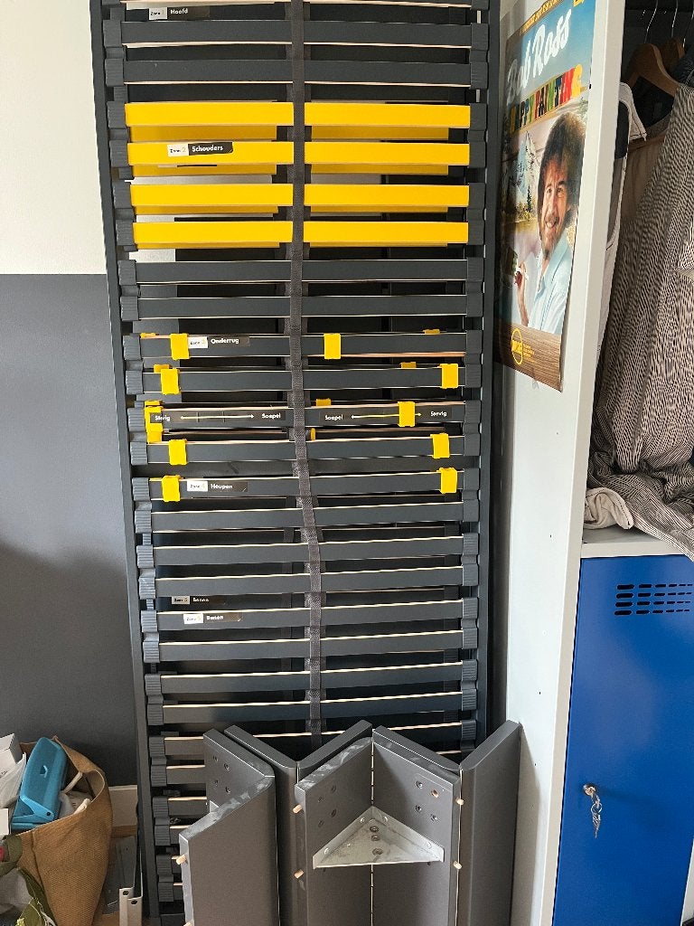 Bossflex 400 bed compleet 140x200 - alles inbegrepen, Overige materialen, Bruin, Twijfelaar, 200 cm