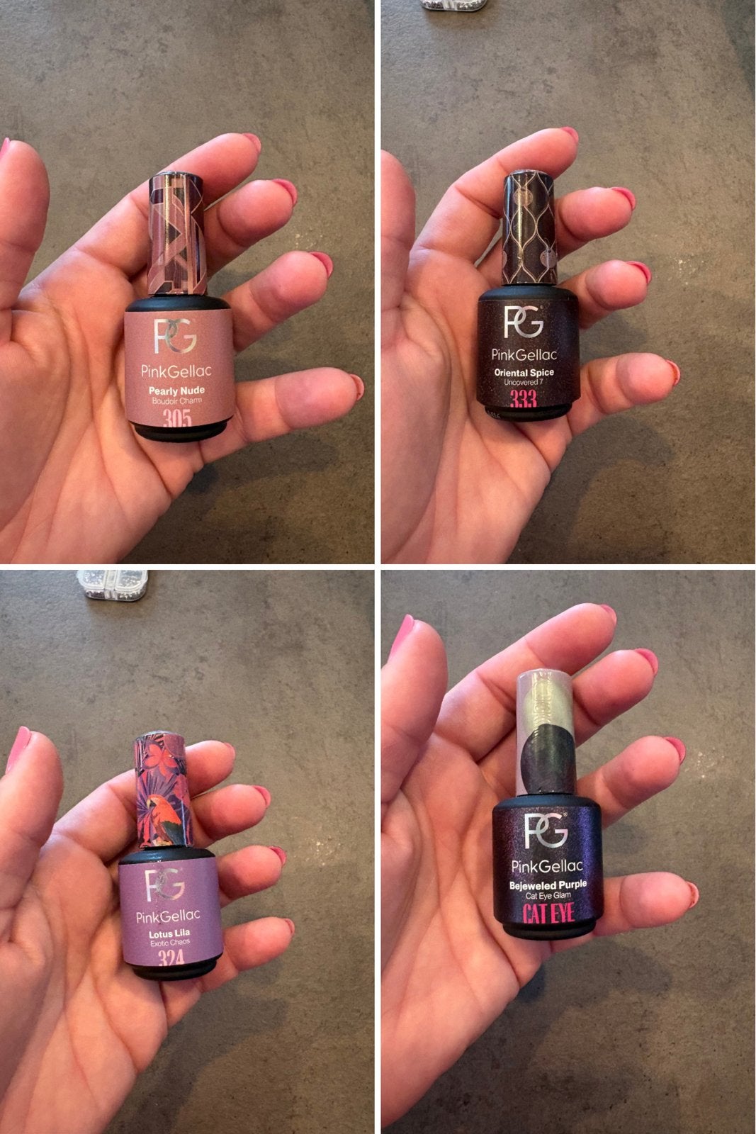 Pink Gellac gellak potjes - diverse kleuren, Gebruikt, Overige kleuren, Ophalen of Verzenden, Handen en Nagels