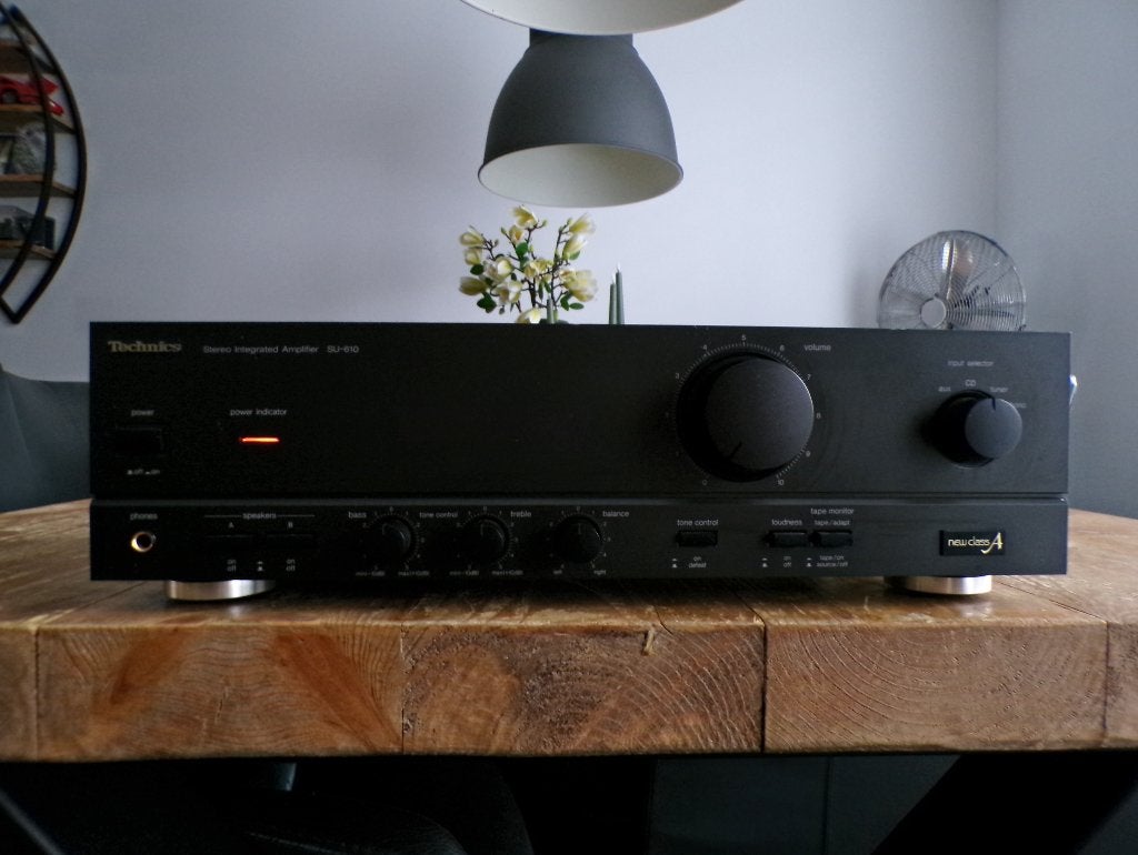 Mooie Technics New Class A versterker type SU-610, Overige merken, Gebruikt, Ophalen of Verzenden, 60 tot 120 watt