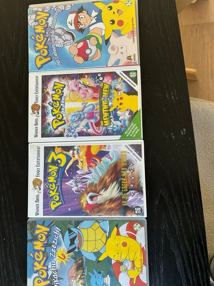 Pokémon VHS Collectie: 4 Films (Nederlands), Alle leeftijden, Ophalen of Verzenden, Gebruikt, Actie en Avontuur
