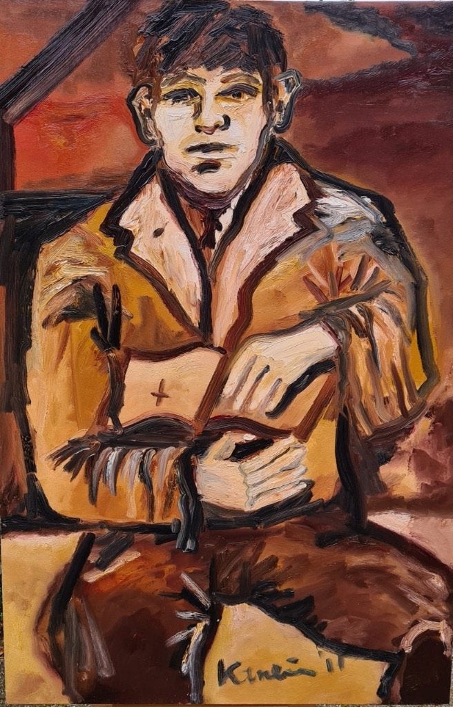Jacob Kanbier – Man met bijbel, Antiek en Kunst, Ophalen of Verzenden, 3D-effect, Overige materialen, Figuren