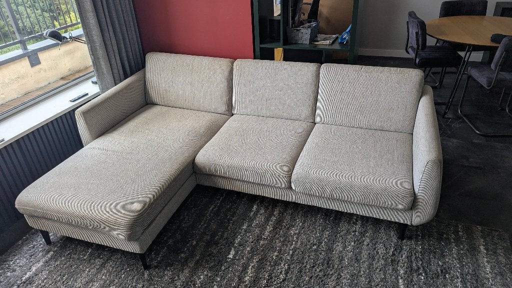 Ikea 3-zits lounge bank SMEDSTORP, Ophalen, Hout, Gebruikt, Hoekbank