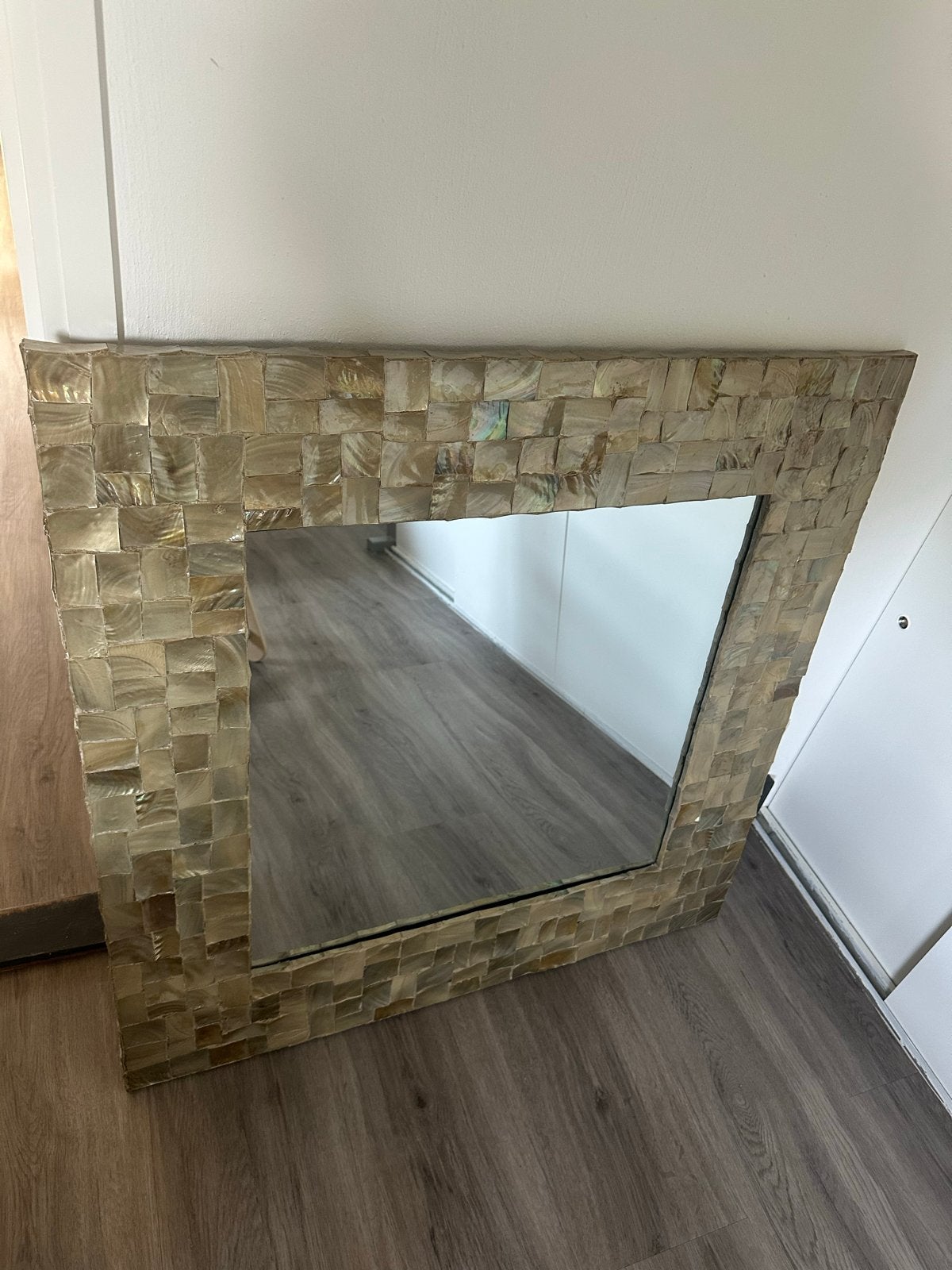 PTMD set: spiegel, kaptafel met bankje & 2 nachtkastjes, Ophalen, Gebruikt, 100 tot 150 cm, 100 tot 125 cm