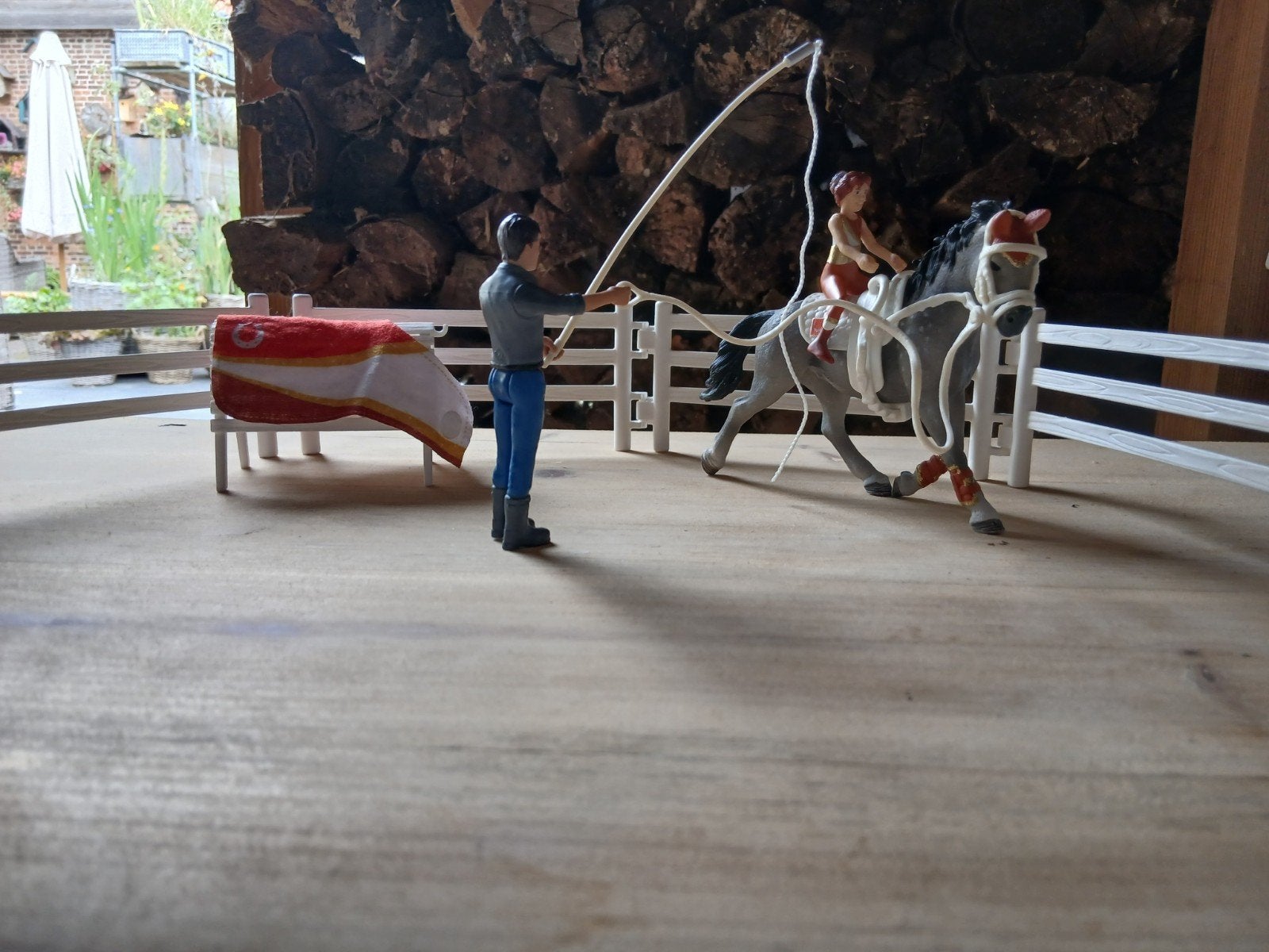 Schleich Horse Club Mia's Voltige Rijset 42443, Ophalen of Verzenden, Gebruikt
