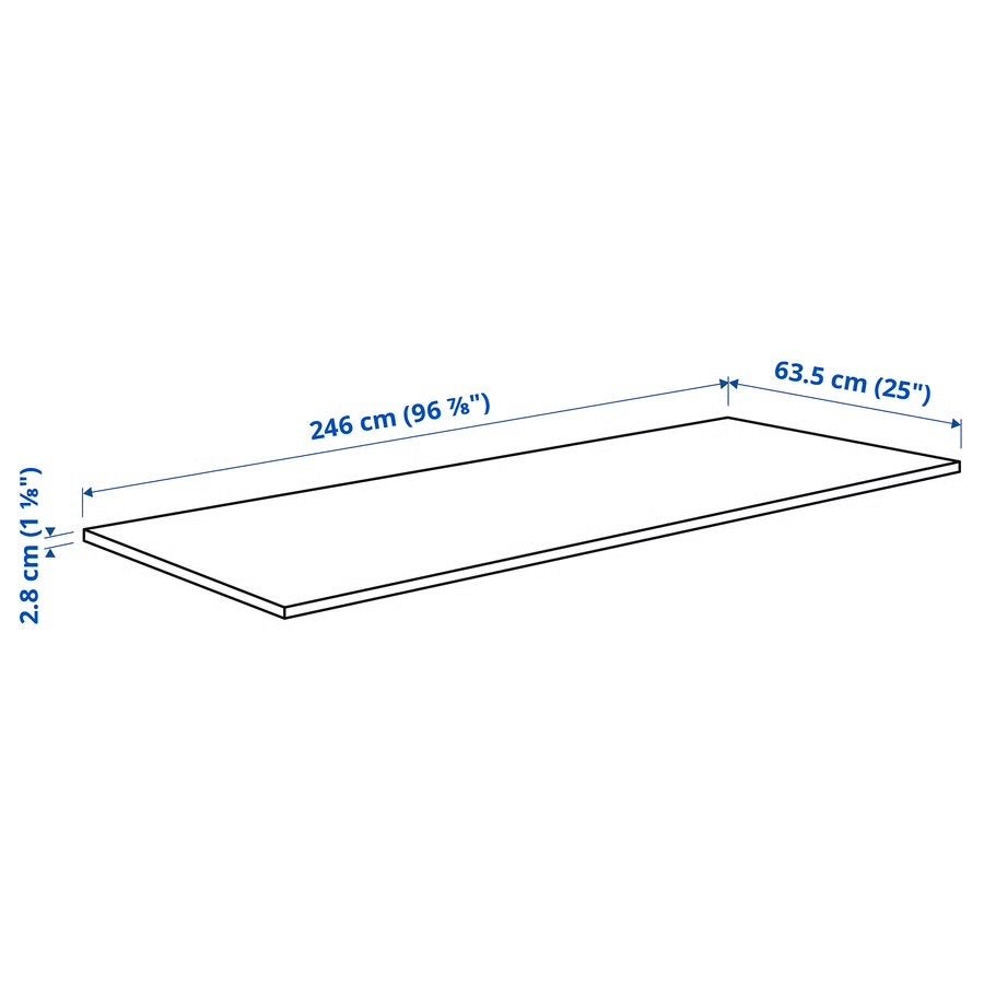 IKEA EKBACKEN werkblad betonlook - Nieuw in doos, Ophalen, Overige typen, IKEA, Kunststof
