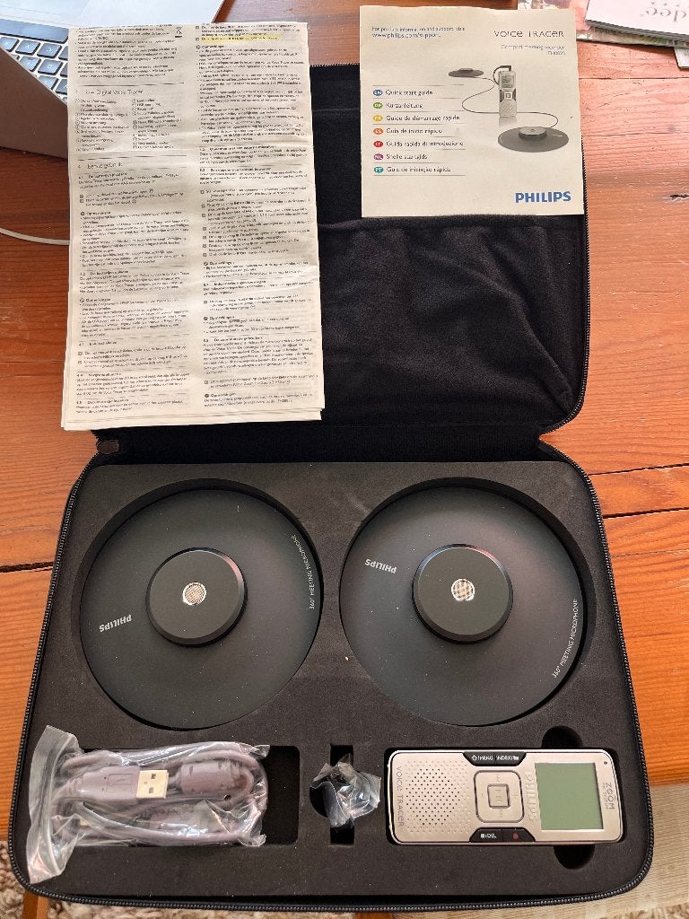 Voice tracer Philips compactmeeting recorder LFH0895, Ophalen, Zo goed als nieuw, Audio