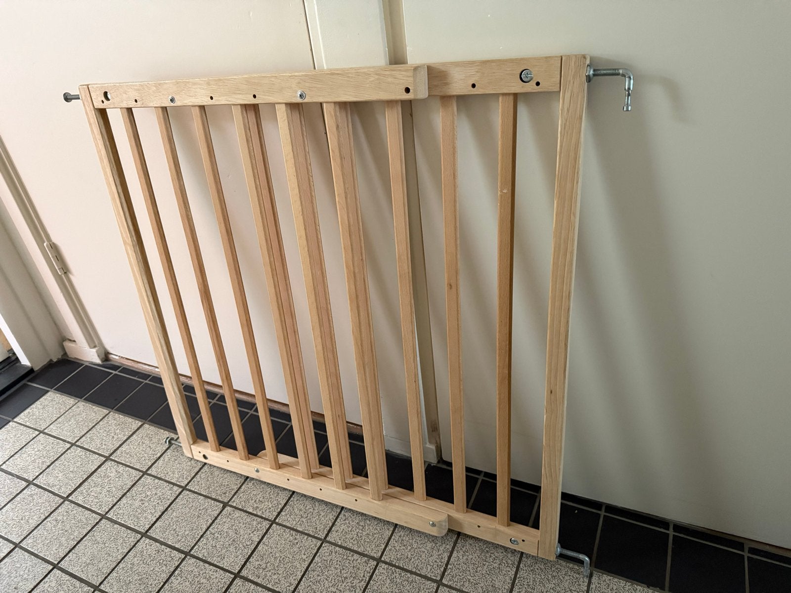 Kidsriver Traphekje Hout Naturel 63,5-105,5cm, Ophalen, Gebruikt, 100 tot 115 cm, Schroefhekje