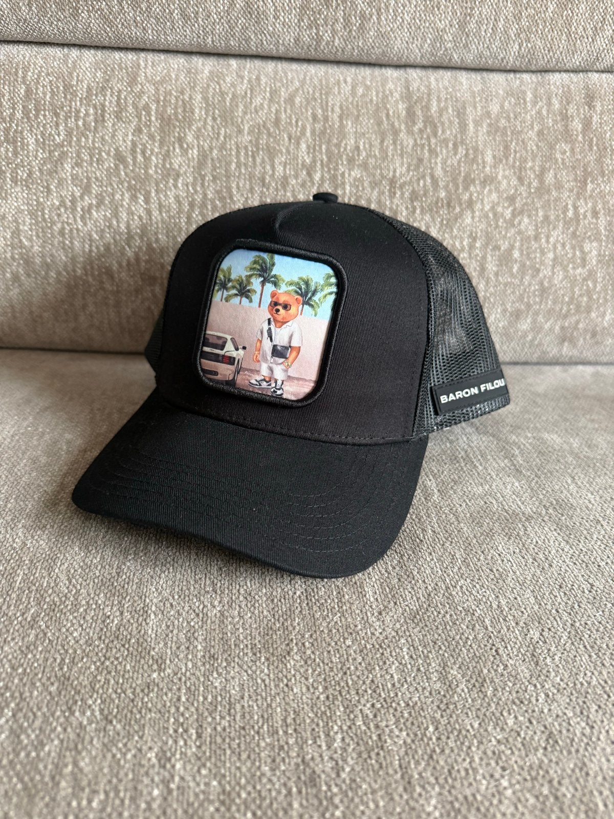 Baron Filou Trucker Cap met Teddybeer Patch, Ophalen of Verzenden, Nieuw, One size fits all, Pet