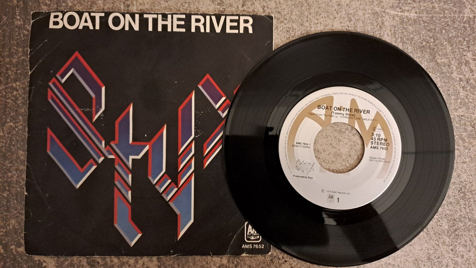 Styx  - boat on the river, Gebruikt, 7 inch, Pop, Fotohoes