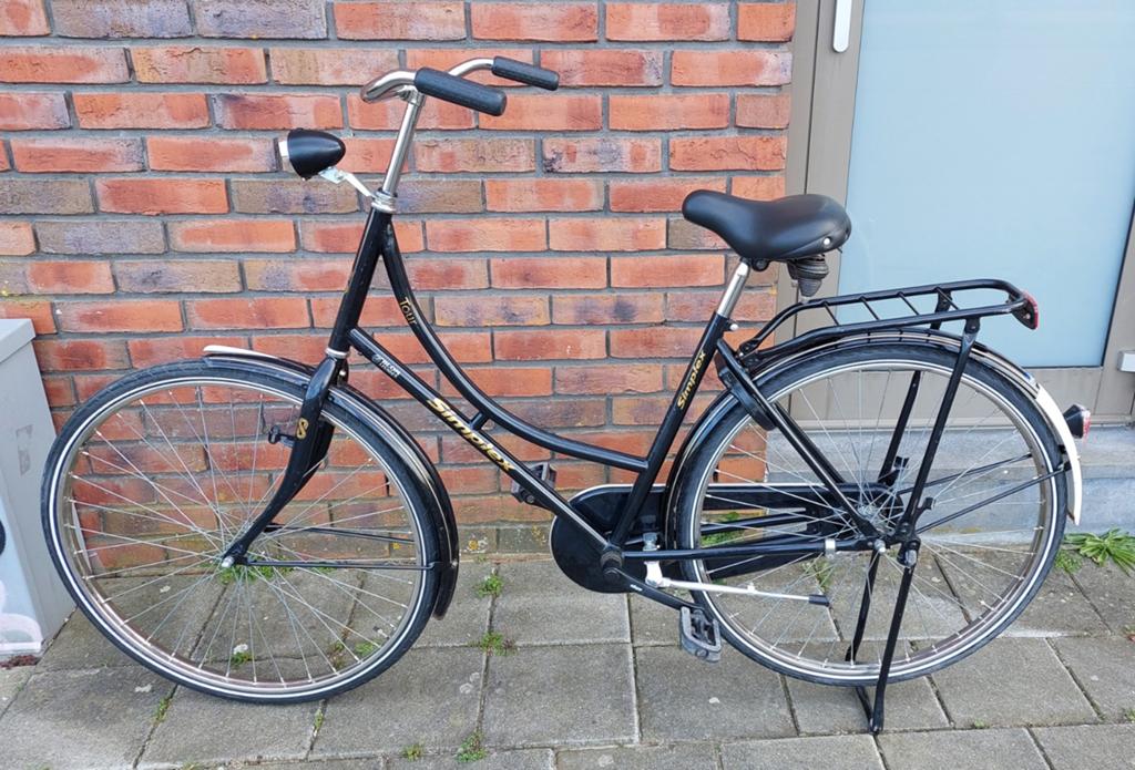 Klassieke Simplex omafiets, Fietsen en Brommers, Fietsen | Dames | Damesfietsen, Terugtraprem, Gebruikt, 50 tot 53 cm, Ophalen