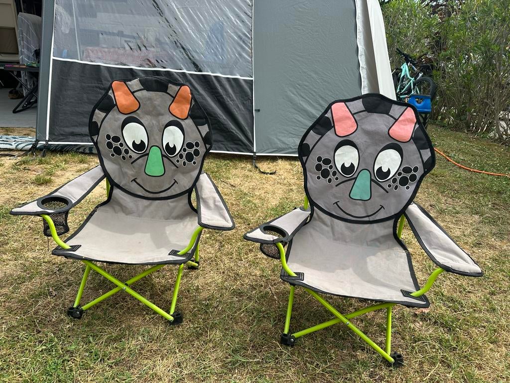 2x Bardani campingstoel Dino voor kinderen, Ophalen of Verzenden, Gebruikt, Campingstoel