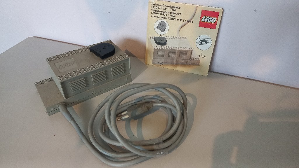 lego train 7864 Transformer / Controller 12V, Gebruikt, Overige thema's, Lego, Inclusief instructies