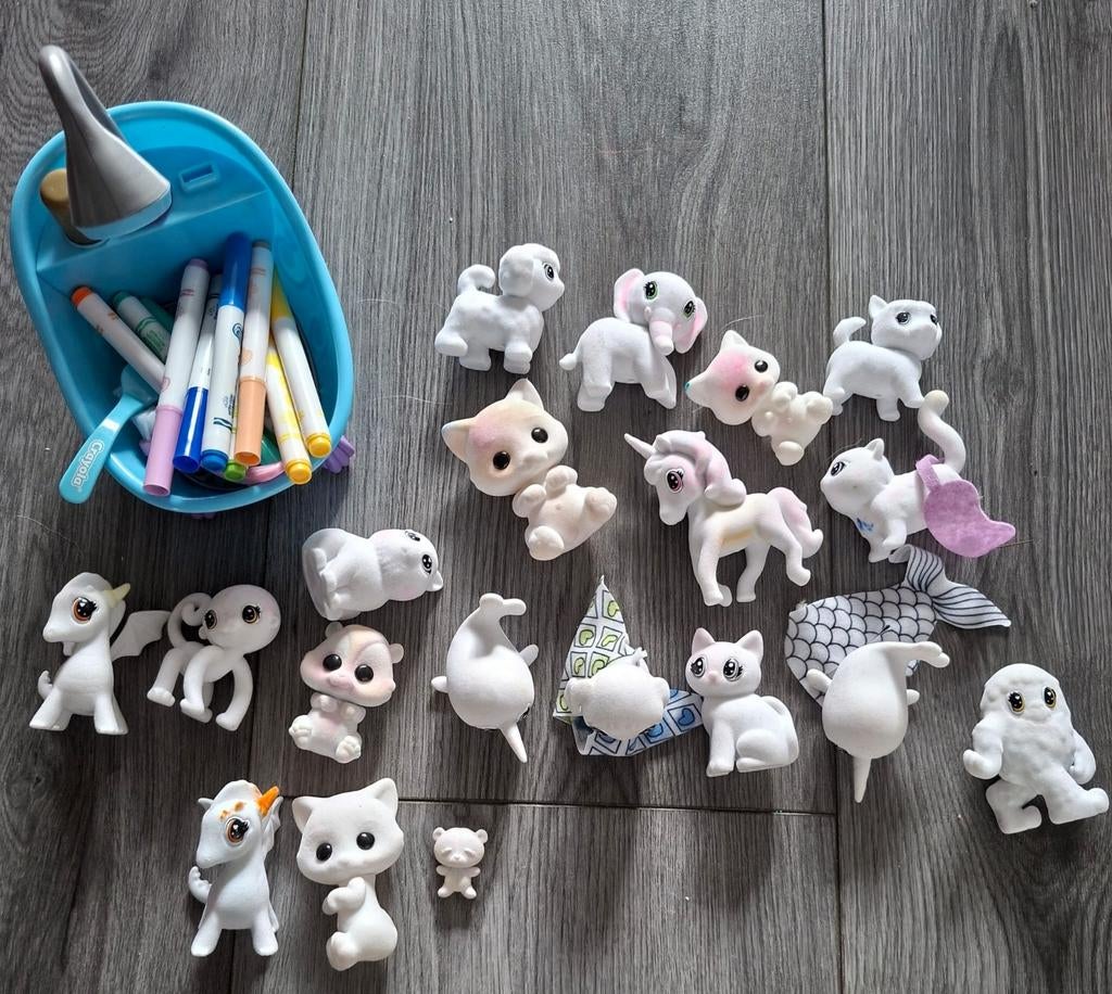 Washimals figuurtjes om te kleuren, Ophalen, Gebruikt, Knutselen