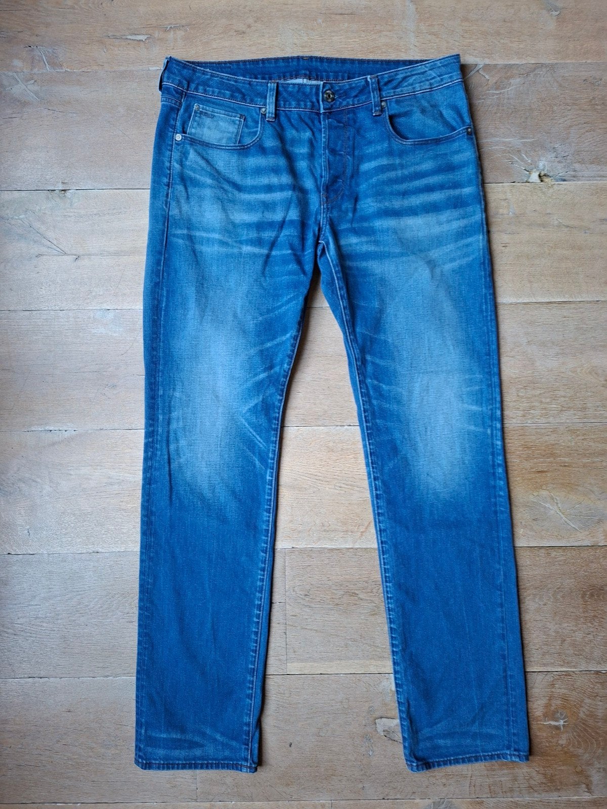 G-STAR RAW jeans, 3301 straight, maat 36/36, Blauw, Ophalen of Verzenden, Gedragen, G-Star Raw