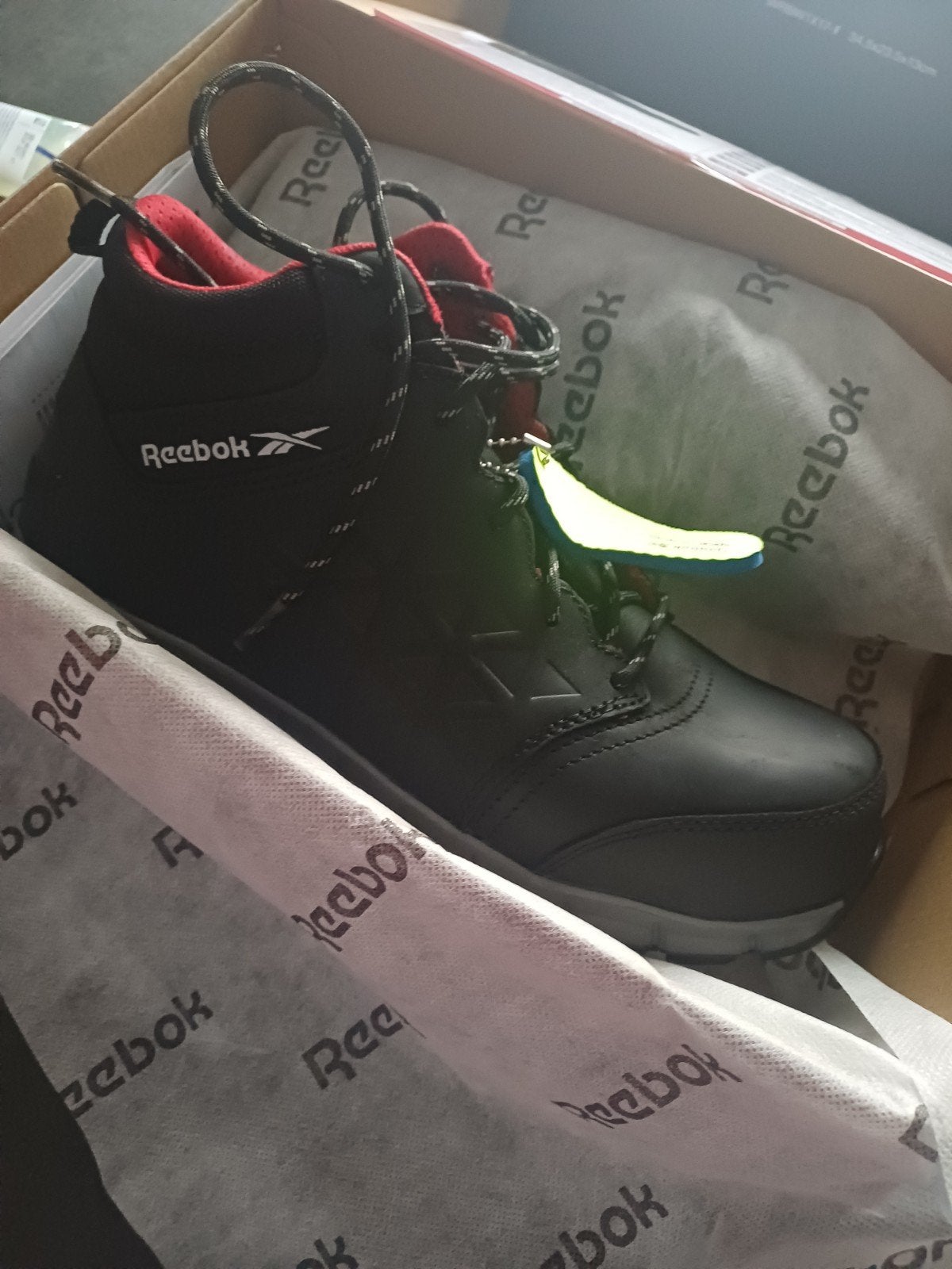 Reebok Excel Light S3 Werkschoenen - Maat 43, Zwart, Nieuw, Ophalen of Verzenden, Reebok
