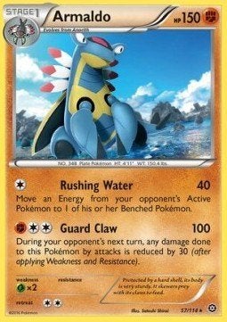 Pokemon - Armaldo (STS 57) Rare.., Ophalen of Verzenden, Zo goed als nieuw, Losse kaart