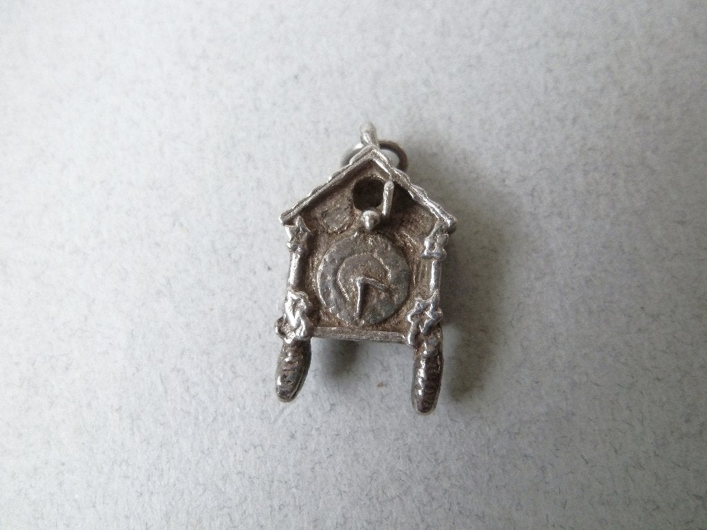 Oude bedel zilver Koekoeksklok Uurwerk, Verzenden, Zilver, Hanger